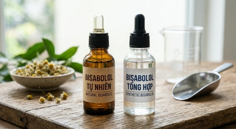 Sự khác biệt giữa Bisabolol tự nhiên và Bisabolol tổng hợp